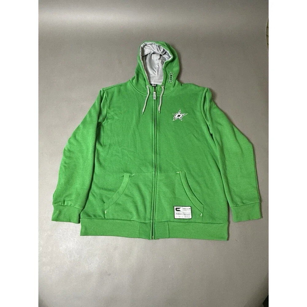 Colosseum Athletics XL Dallas Stars NHL Full Zip Hoodie Kelly Green